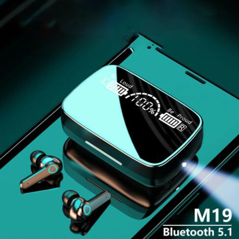 1200 мАч M19 bt5.1 беспроводные наушники, гарнитура, спортивные tws Мультяшные беспроводные стерео наушники с микрофоном