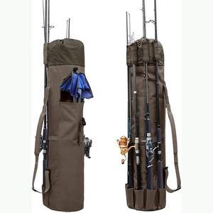 Muestra gratuita: Bolsa organizadora duradera y casual para cañas de pescar y carretes, estuche de viaje - Capacidad para 5 cañas y aparejos - Product Image 4