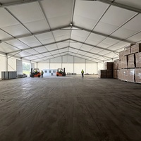 Abri de stockage extérieur robuste pour entrepôt, résistant au vent et à la neige, avec structure en aluminium