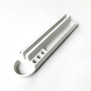 Support de séparation de bureau en acrylique avec support de câbles, support de téléphone portable et porte-stylo - Product Image 2
