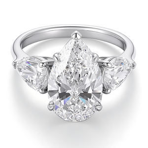 Bague de fiançailles de luxe en or 18 carats avec diamant cultivé en laboratoire certifié IGL, nouveau design, pour femme, cadeau pour la Saint-Valentin - Product Image 2