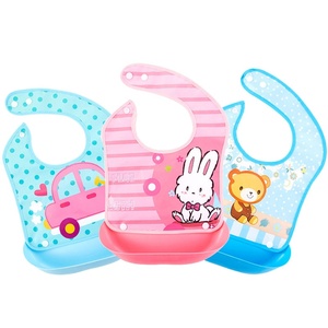 Babero impermeable para bebé con toalla para la saliva, babero de silicona tridimensional, varios estilos - Product Image 2