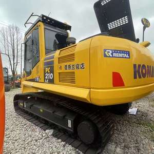 Excavatrice sur chenilles hydraulique Komatsu PC210LC d'occasion, 21 tonnes, moteur Komatsu d'origine, équipement de construction lourd à vendre - Product Image 1