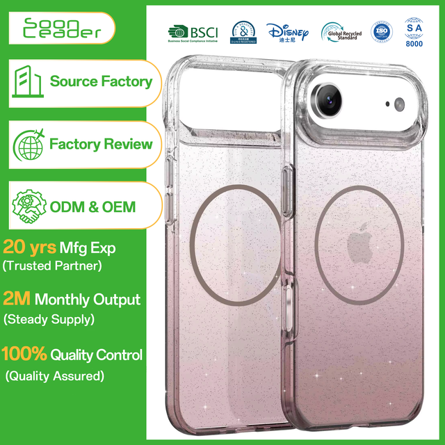 Popular Clear Magnetic17 Shell Crystal Drop-Proof High Transparency Anti-Yellowing UV Phone Case Cover for iPhone 17 Air Pro Max