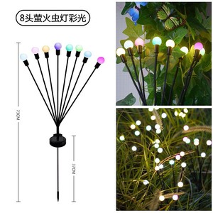 ไฟสวนโซลาร์เซลล์กันน้ำ IP65 รุ่น NJ003 ดีไซน์รูปดาว 6/8/10 หัว พร้อมหลอดไฟ LED รุ่น NJ003 ใช้พลังงานลม - Product Image 2