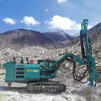 Foreuse hydraulique sur chenilles diesel pour forage de roche en surface, profondeur maximale 40m, pour la construction de trous de dynamitage miniers