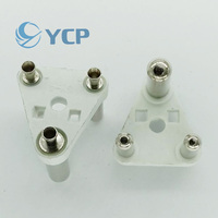Connecteur d'insertion électrique en laiton de haute qualité à 3 broches, accessoires pour la prise à support creux pour l'Afrique du Sud, l'Inde et le Népal
