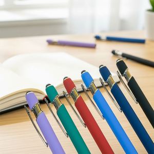 Free Sample Customized Wholesale Plastic <b>Pen</b> Promotional Advertising Gift Click Ballpoint <b>Pens</b> With Screen Touch - Product Image 5