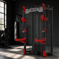 REYK Commercial Power Cage Smith Machine Functional Trainer Gym Strength Equipment Dual Smooth Pulley System Adjustable Rack