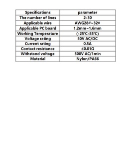 ขั้วต่อแบบมีพินขนาด 1.25 มม. รุ่น DF14 ตัวเชื่อมต่อแบบมีเปลือกยาง ชนิดตัวผู้/ตัวเมีย สำหรับสายเคเบิล  ขั้วต่อแบบมีพินสำหรับต่อสายไฟ  ขั้วต่อจากโรงงาน JST - Product Image 3
