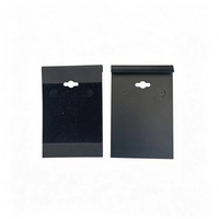 Carte de présentation de bijoux en PET noir floqué, personnalisée, de haute qualité, écologique et robuste, carte de présentation de bijoux en velours