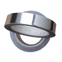 Ruban adhésif en aluminium argenté conducteur électrique double face renforcé résistant à la chaleur