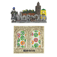 Aimants de réfrigérateur en résine 3D, artisanat peint à la main, Souvenir de tourisme du maroc, vente en gros, 1 pièce