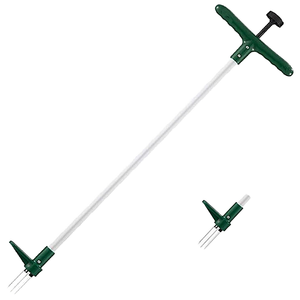Estrattore di Erbacce a Tre Punte con Manico Lungo, Rimuovi Erbacce per <span class=keywords><strong>Prato</strong></span> con Artiglio in Acciaio Inox e Pedale - Product Image 1