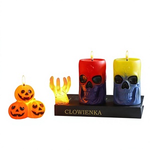Decorazioni di Halloween: Lanterne a <span class=keywords><strong>Zucca</strong></span>, Ornamenti Luminosi in Plastica, Oggetti di Scena Originali a Forma di Teschio, per Interni e <span class=keywords><strong>Bar</strong></span> - Product Image 1