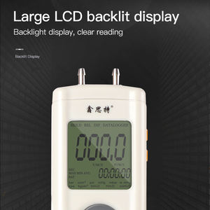 Manometer Drukmeter 11 Selecteerbare Eenheden Differentiële Drukmeter Dual-Port Drukmeter Digitaal Manometer Data <span class=keywords><strong>Record</strong></span> - Product Image 3