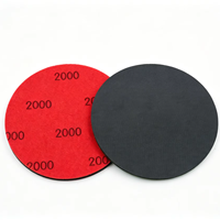 Disque en mousse de carbure de silicium de 6 pouces avec fixation auto-agrippante pour ponçage, finition de surfaces automobiles et polissage de peinture