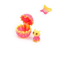 Jouet œuf de dragon imprimé en 3D PLA Feeron - Figurine de dragon miniature durable, œuf ouvrable, couleur dégradée, design tendance, pour bébé