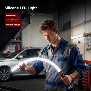 <span class=keywords><strong>Luce</strong></span> <span class=keywords><strong>da</strong></span> <span class=keywords><strong>Lavoro</strong></span> LED Circolare a 360 Gradi, 800LM, Bassa Tensione, in Silicone, 3 Modalità di Luminosità, Flessibile - Product Image 1