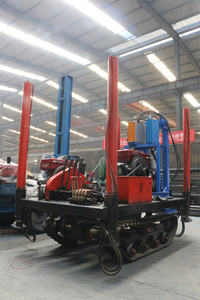 자동 전기 유압 130M 시추공 드릴링 리그 물 우물 드릴링 머신 10-35MM 용량 유압 펌프 코어 모터 - Product Image 6