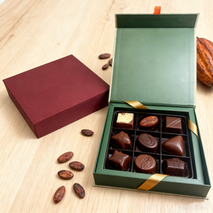 Boîte cadeau en papier <span class=keywords><strong>de</strong></span> <span class=keywords><strong>lin</strong></span> <span class=keywords><strong>de</strong></span> luxe, logo personnalisé, fermeture magnétique, lamination mate, matériaux recyclés écologiques, emballage pour chocolat - Product Image 2