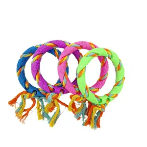 Pet supplies manufacturers direct sale factory direct sales TPR pet circle shaped pet chewing toys