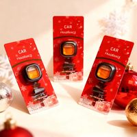 Diffuseur de parfum pour voiture de Noël à clipser sur grille d'aération, désodorisant en plastique pour l'intérieur de la voiture