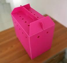 bergelombang plastik pembawa hewan peliharaan kucing pembawa  - Product Image 6