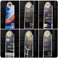 Trophées en cristal personnalisés créatifs Médailles personnalisées haut de gamme