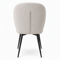 Chaise de salle à manger papillon en tissu rembourré, en stock, avec un grand stock pour les acheteurs en gros