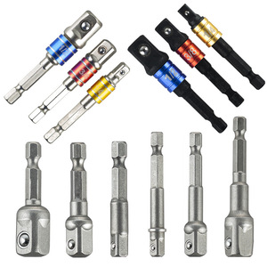 <b>Socket</b> <b>Extension</b> Set 1/4 In Square To Hex Ball Joint Chrome Plated For Automotive Repair - Product Image 1
