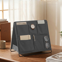 Organisateur de bureau multi-niveaux en tissu, support pliable pour documents, plateau de bureau, trieur de courrier en polyester personnalisé