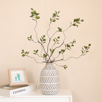 Venta al por mayor sala de estar decoración de plantas verdes productos para el hogar simulación ramas muertas hojas de otoño para Acción de Gracias Pascua