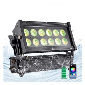 IP65 12x18W <span class=keywords><strong>LED</strong></span> RGBWA UV 6 in1 Wedding Wedding Stage Par Wireless DMX <span class=keywords><strong>Led</strong></span> batteria Uplight