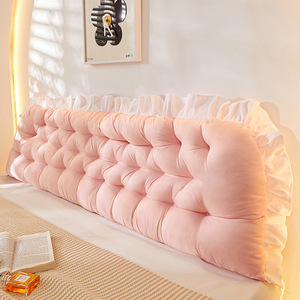 Coussin de dossier ergonomique rectangulaire en polyester doux Cooc pour lit, canapé, lecture, dortoir de filles, sommeil confortable - Product Image 4