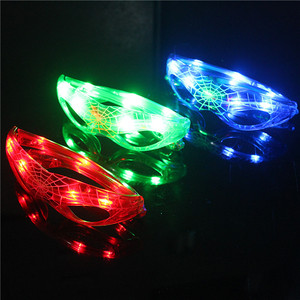 Fashion Novelty Led Spider Man Style Flashing Led <b>Glasses</b> Luminous Party Colorful Glowing Classic Toys for Dance - Product Image 3