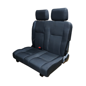 Asientos Plegables de Cuero para Camper Van, <span class=keywords><strong>Autocaravana</strong></span> o RV, <span class=keywords><strong>2</strong></span> <span class=keywords><strong>Plazas</strong></span>, Función de Cama Plegable, Ahorro de Espacio, Color Negro - Product Image 1