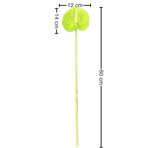 Chất Lượng Cao Nhân Tạo Đám Cưới Trang Trí Bất Cảm Ứng PU Hoa Dài Thân Cây <span class=keywords><strong>Anthurium</strong></span> Cho Bảng Trung Tâm Trang Trí Đám Cưới - Product Image 5