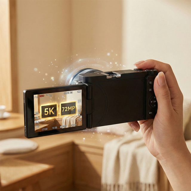High Resolution 72MP Photography Autofocus Vlogging Recorder 5K Video Camara Digital Vintage Retro Style Digital Camera