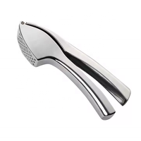 Presse-ail manuelle avec éplucheur en silicone et brosse de nettoyage, en alliage de zinc, outil de cuisine durable pour la cuisine
