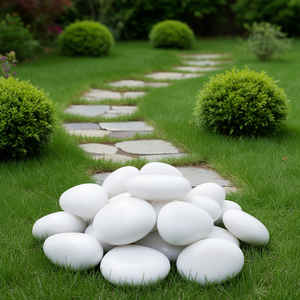 Pierres de rivière polies de 1 à 3 pouces, galets en pierre naturelle pour aménagement paysager extérieur, allées, jardin, plantes - Product Image 2