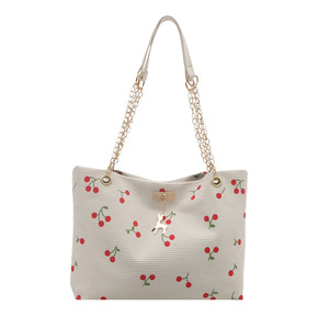 Nuova Borsa a Tracolla Estiva da Donna alla Moda, Design Minimalista con Ciliegie, Grande Capacità, Chiusura Magnetica e Tasca Interna - Product Image 6