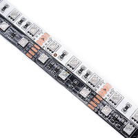 Flexible Étanche Buletooh Sans Fil 32ft 5050 RVB Multi Couleur Musique Synchronisation Led Bande Lumières Intelligente avec Télécommande et Adaptateur Secteur