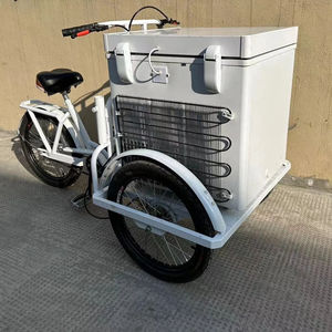 Tricycle électrique à assistance au pédalage à prix avantageux, chariot de vente ambulante avec congélateur à coffre profond, vélo commercial, chariot de vente de glaces, vélo avec congélateur de 68 litres - Product Image 5