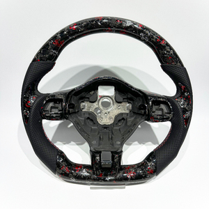 Volante de Fibra de Carbono Forjado <span class=keywords><strong>Rojo</strong></span> para Volkswagen B7 Passat MK6 <span class=keywords><strong>Golf</strong></span> 5 <span class=keywords><strong>Golf</strong></span> 5.5, Piezas para VW B7 Passat MK6, Envío Directo - Product Image 1