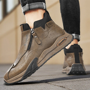 हाई-सेलिंग हाई-टॉप पुरुषों के ट्रेंडी साइड-ज़िप स्नीकर्स - Product Image 4