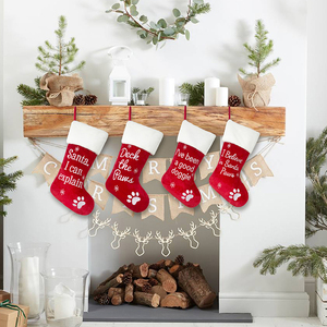 Calze di <span class=keywords><strong>Natale</strong></span> Ricamate di Alta Qualità, Fornitura Diretta dalla Fabbrica, Calze Vuote per Decorazioni Natalizie, Lusso all'Ingrosso - Product Image 3