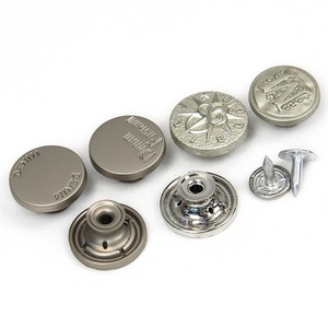 Fashion Jeans Metal <b>Buttons</b> Round Embossed Logo Nickel-Free Classic <b>Button</b> 15mm 17mm Custom Rivets Jeans <b>Button</b> - Product Image 4