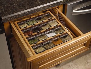 Étagère à épices en <span class=keywords><strong>bambou</strong></span> avec 16 bocaux, organisateur de condiments sur pied, support de rangement pour épices de comptoir de cuisine - Product Image 5