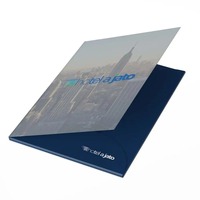 Porte-documents de présentation portable sur mesure Yuecheng A4/A3 en papier gaufré avec impression personnalisée pour utilisation en supermarché, papier d'art